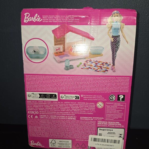 Barbie Doghouse Pet Playset Mattel Dog Doll Accessories Toy Ages 3+ New - Picture 2 of 4